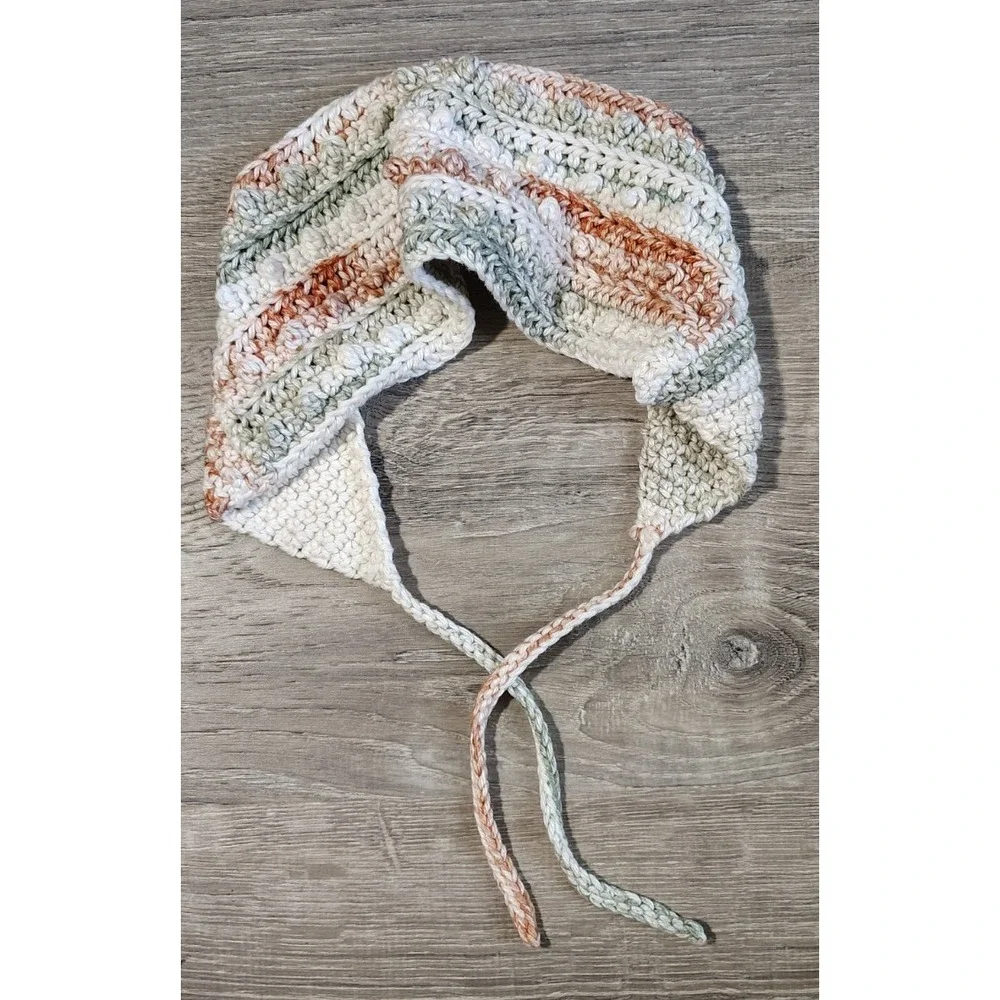 Handmade Crochet Headband Cotton Boho Hippie‎ Nature Solid